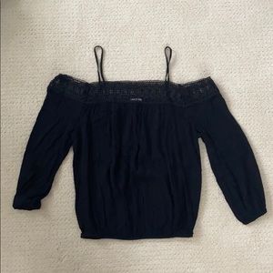 Charming charlie black off the shoulder blouse